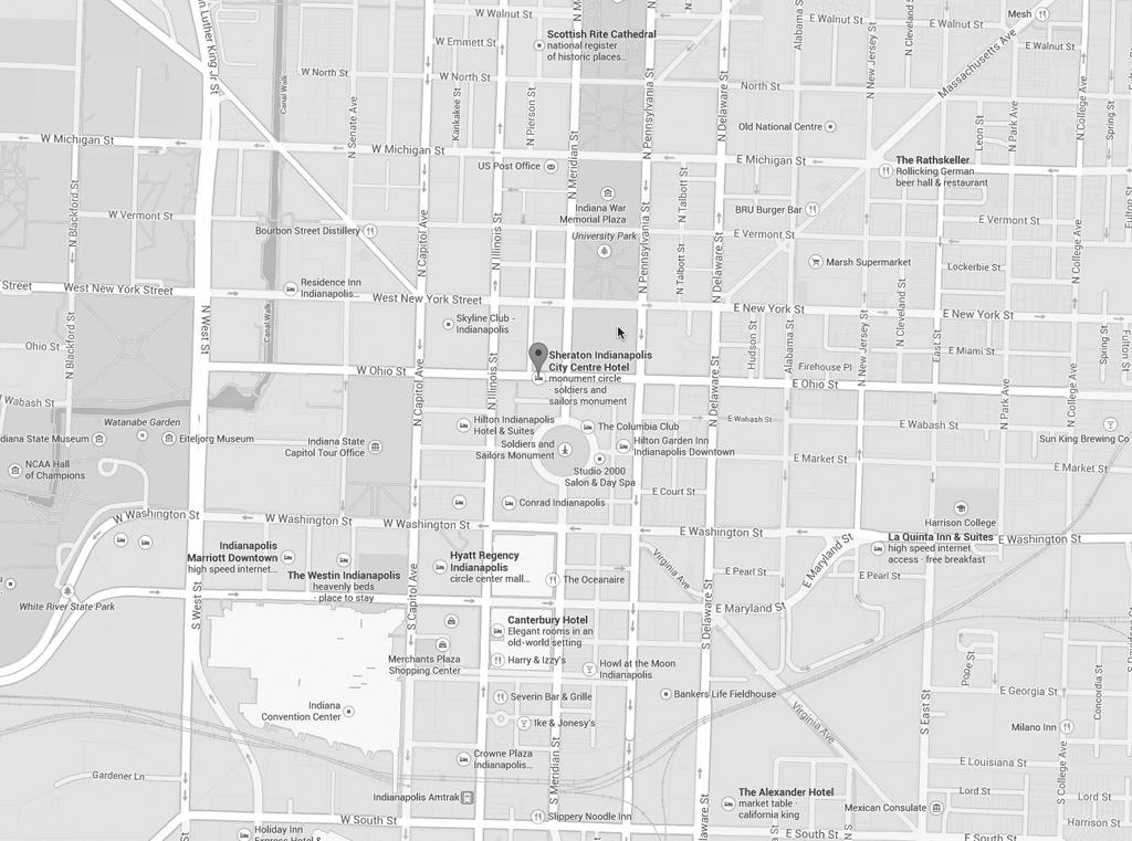 Map of downtown Indianapolis Colloquium
