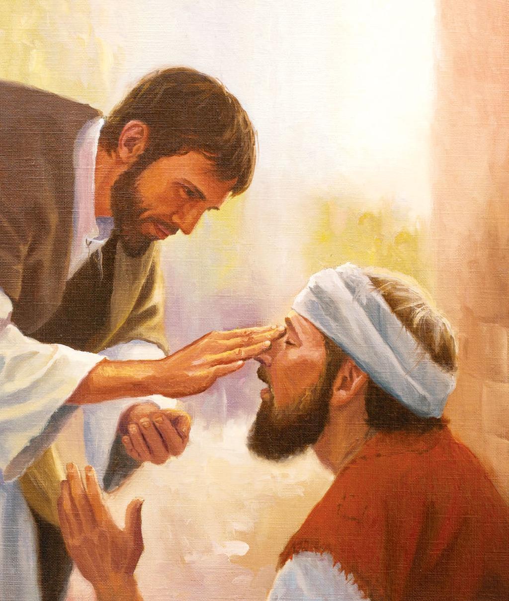 The Pharisees Get Angry John 9:1-35 Jesus and His disciples came to a blind man sitting beside the road on the Sabbath day. The blind man was a beggar.
