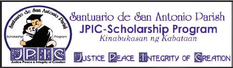 Our Annual SSAP JPIC Scholarship Program-Christmas Party on the 1st Saturday, December 6, 2014 at the Parish Center is an eagerly anticipated event where entrance raffle prizes, games, and hearty