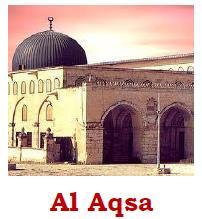 This part of the journey is called al-isra. At Masjid al Aqsa the Prophet (saw) met all the other Prophets (as) and he led them in prayers.