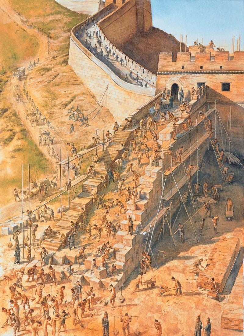 Q37 Ancient & Medieval China Emperor Qin began construction on the with the intention of
