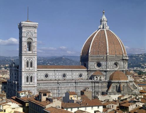 Q66 Renaissance Filippo Brunelleschi built the Santa Maria del Fiore (left) in Florence.