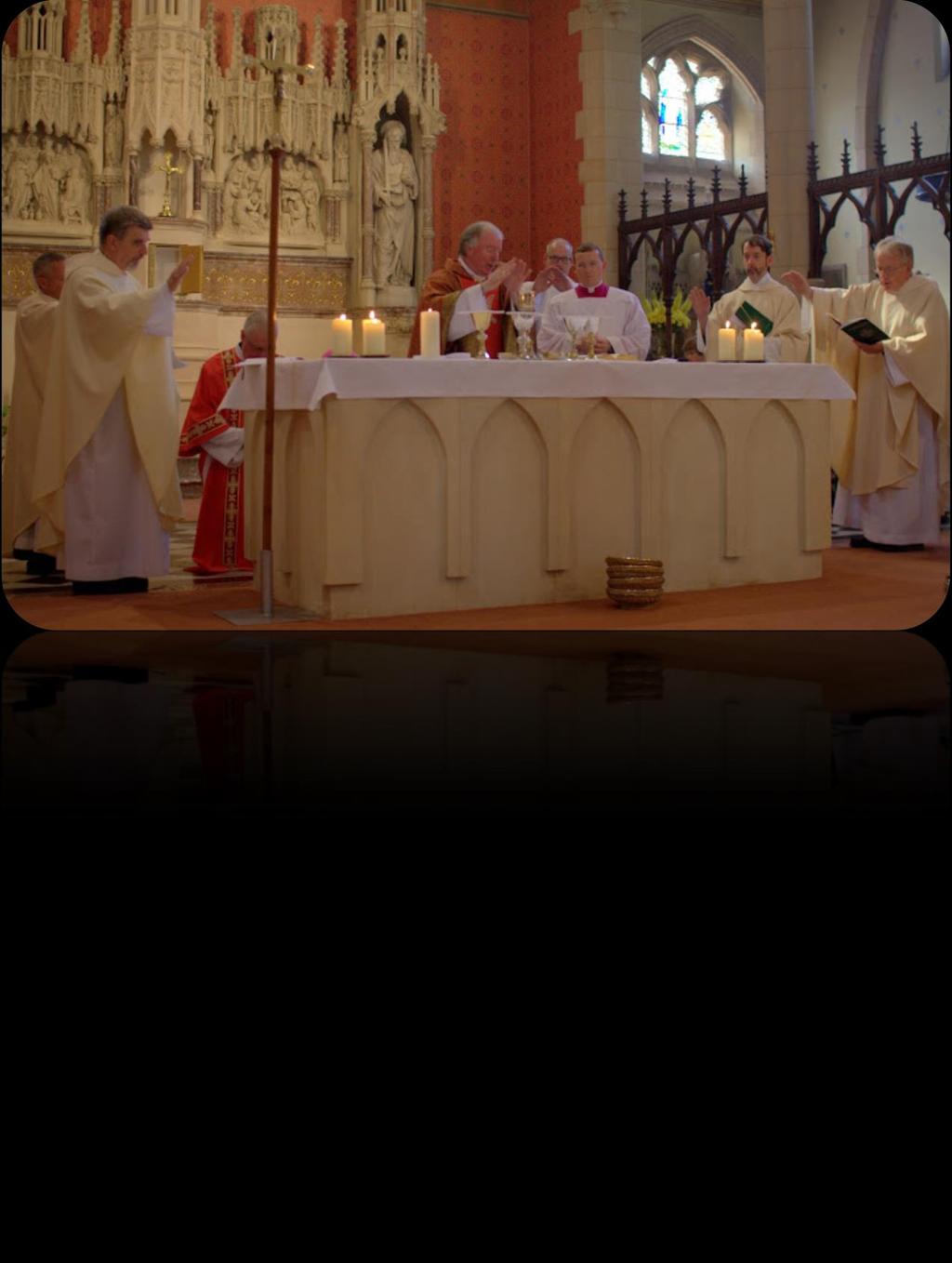 The Liturgy of the Eucharist Bishop Philip usually uses Eucharistic Prayer III with the additional petition praying for the newly Confirmed. Holy Communion is to be distributed under both kinds.