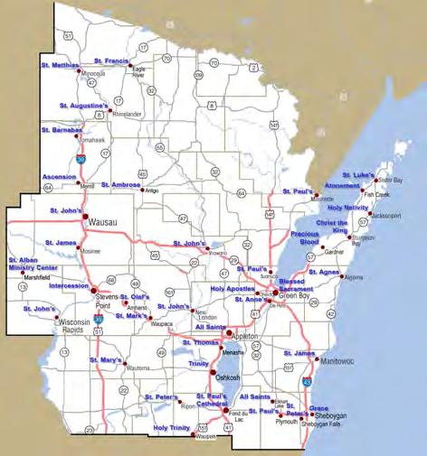 Founded in 1875 out of what was then the Diocese of Wisconsin, the Diocese of Fond du Lac was formerly part of the Missionary District to of the Northwest and the Missionary District of Wisconsin.