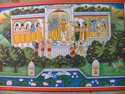 RAMA-SITA S RETURN TO AYODHYA The crowning of Ram (cosmic Self) and Sita