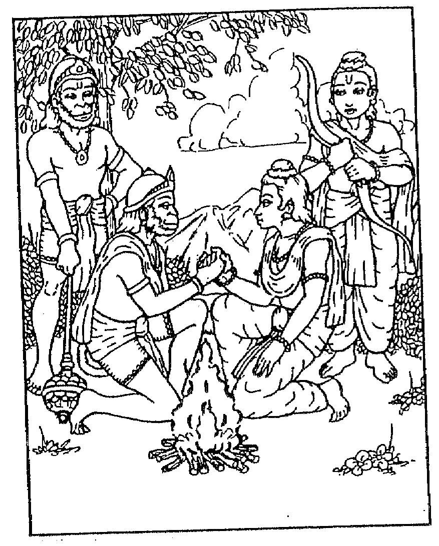 Ever since, Sugriva had been living in the Rishyamukha mountain, which was out of bound for Vali because of a Rishi's curse.
