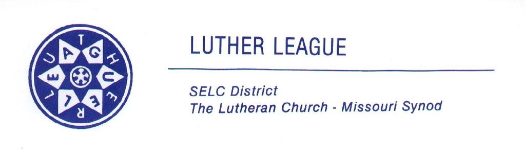 April 8, 2008 Dear Brothers and Sisters in Christ, This year s SELC District Luther League Youth Gathering will be held July 17 20, 2008 in the foothills of the Pocono Mountains at the Pennsylvania