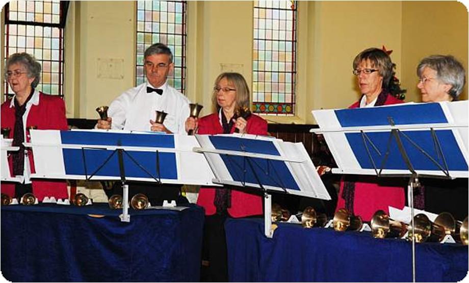 Next it was the turn of the Hand Bell Ringers of St Mary s Church Attenborough.