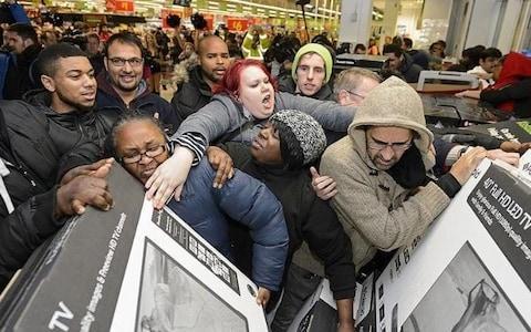 Black Friday & Cyber Monday Shopping holidays immediately after Thanksgiving People go