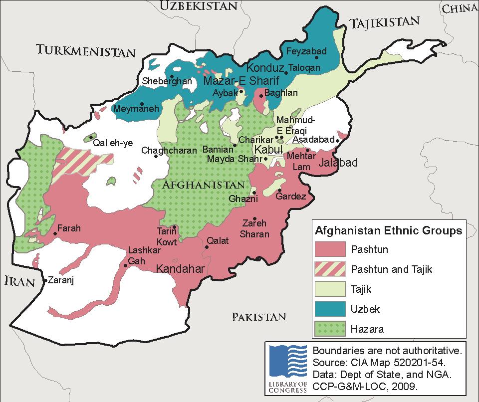 Figure 1. Afghanistan Ethnic Groups Author Contact Information Kenneth Katzman Specialist in Middle Eastern Affairs kkatzman@crs.loc.