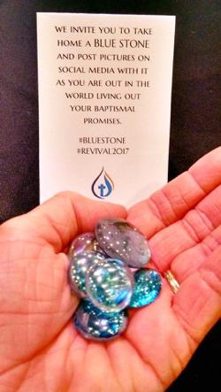 #bluestone #revival2017 At the end of the 164th Annual Convention of the Diocese of Iowa these blue stones left Des Moines and began their journey to congregations all across the state.