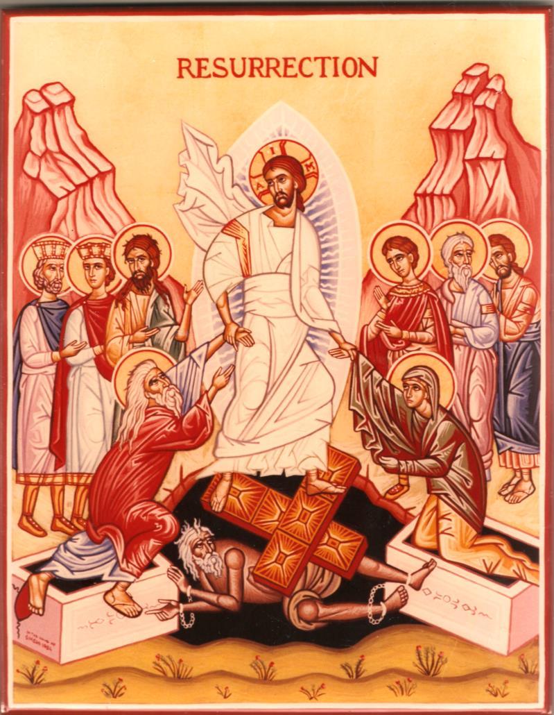 The Death & Resurrection of Christ - St. Gregory the Theologion Yesterday I was crucified with Him; today I am glorified with Him. Yesterday I died with Him; today I am made alive with Him.