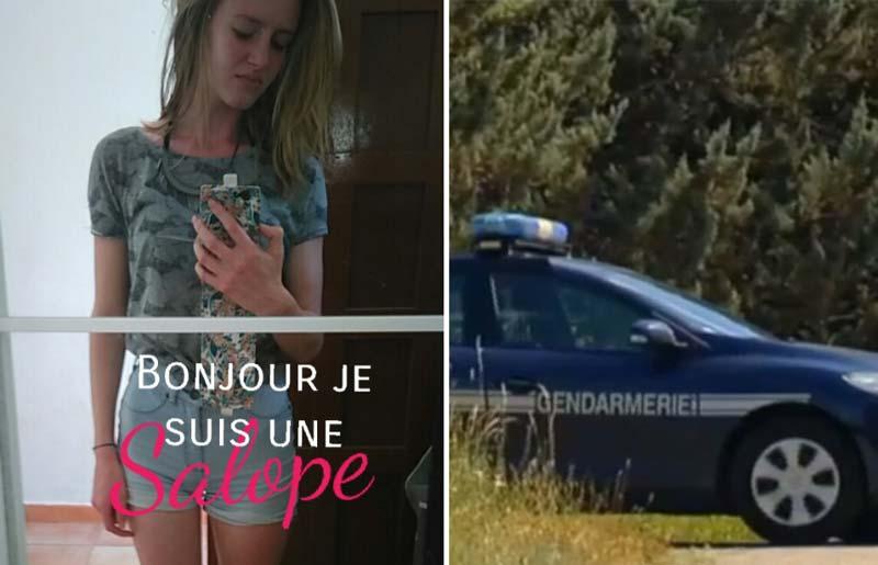 Snapshots of France's new sharia police. Left: In Toulon, 18-year-old Maude Vallet was threatened and spat on by a group of Muslim girls on a bus, because she was wearing shorts.