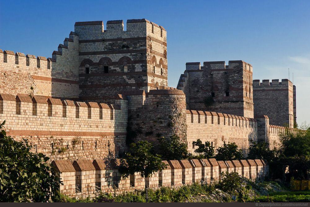 The City Constantinople was protected by a 14-mile stone wall, 70 feet tall, 25 feet thick.