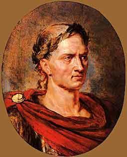 Julius Caesar One of the leaders of the Populares was a man named Julius Caesar He conquered much of Spain and Britain with out the permission of the Senate which made him an enemy to the Senate but