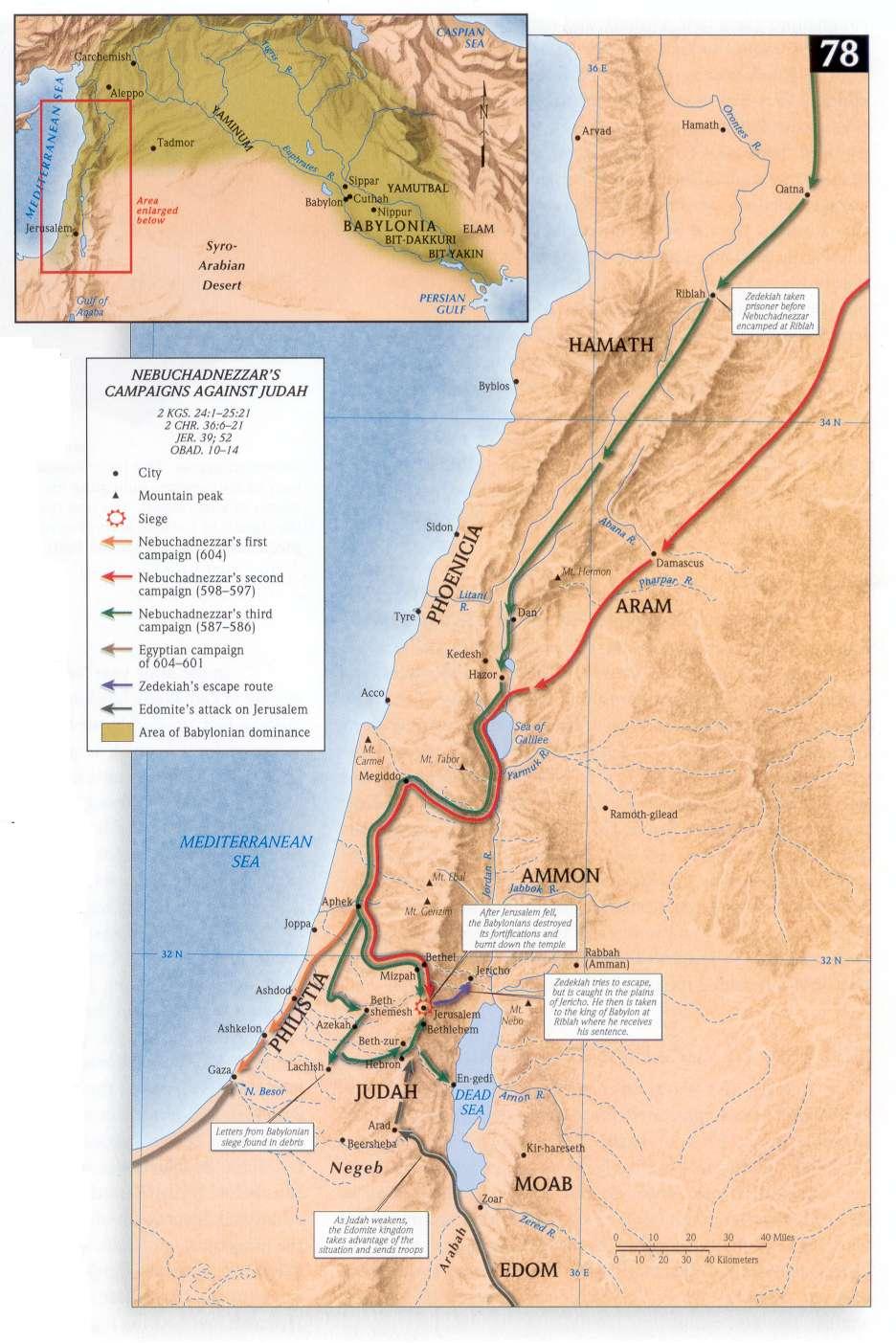 Map: The Haftorah takes place in Jerusalem.
