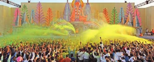 Around 95,000 devotees from throughout the world flocked to Sarangpur to experience the divine atmosphere