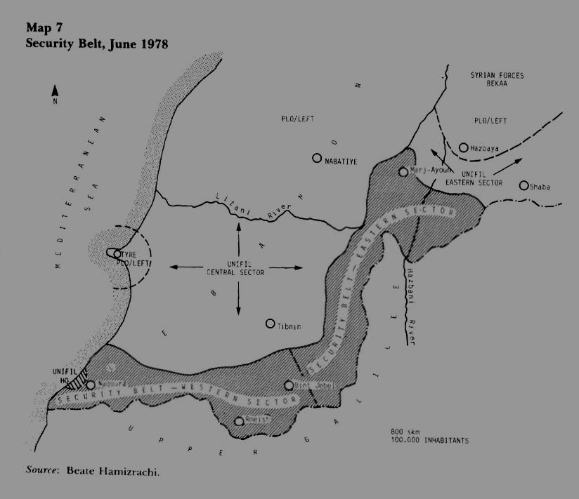 Munhofen 12 Deployment of UNIFIL, 1978 6 6 Beate Hamizrachi, The Emergence of the South Lebanon