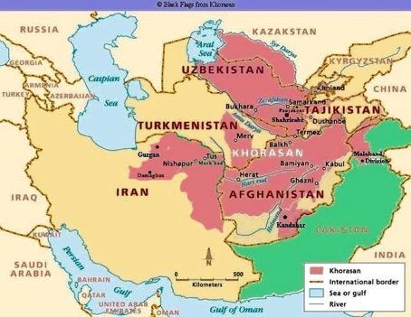 So, where is this area of Khorasan? It is partly in Pakistan, Afghanistan and northeast Iran.