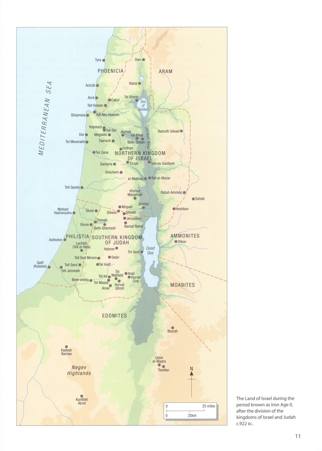 The Land of Israel during the period known as Iron Age II,
