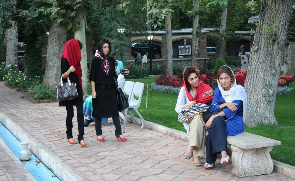 Introduction: What is the Middle East? Women in Saudi Arabia, for example, where A park in Tehran, Iran.