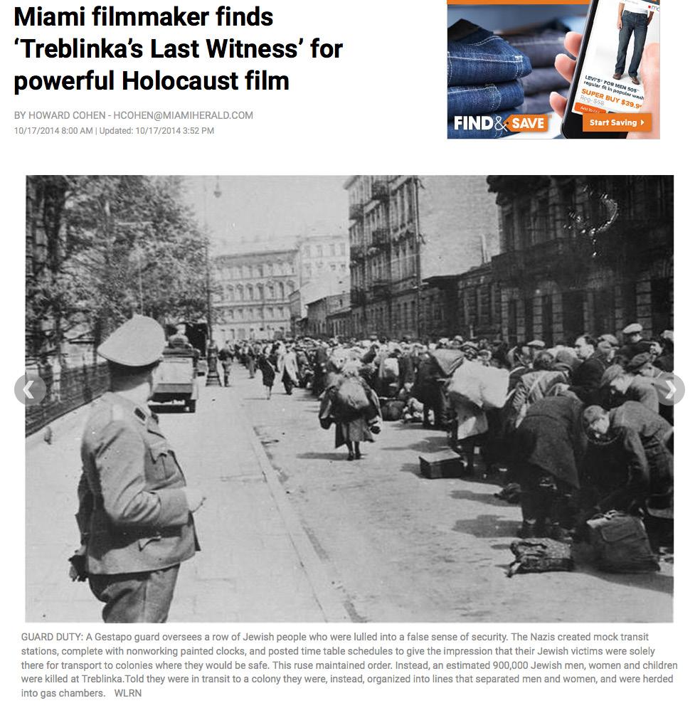 Documentary filmmaker Alan Tomlinson s first reaction to WLRN general manager John LaBonia s pitch for a film about the Treblinka death camp in Nazi-occupied Poland was muted.