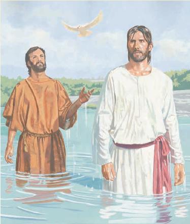 When Jesus came up out of the water, the Holy Ghost came to Him.