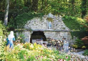 This area is now the National Shrine Grotto of Our Lady of Lourdes, one of the oldest known American replicas of the Lourdes shrine in France.