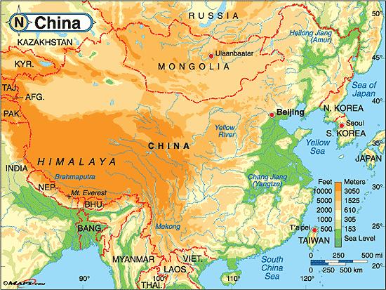 Rise of Civilization in China Center of the Earth Himalayas; Gobi Desert; Rainforest; Pacific all