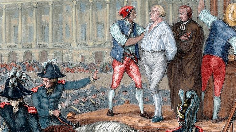 The Execution of the King Louis XVI place on trial by the National Convention in January 1793 Montagnards wanted to execute the king to prevent any possibility of a