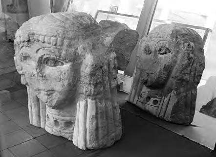 Two-faced stone sculpture from Amman Castle: photograph by the author