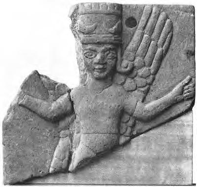 It is no wonder that the image of a winged female deity was transmitted further to the West.