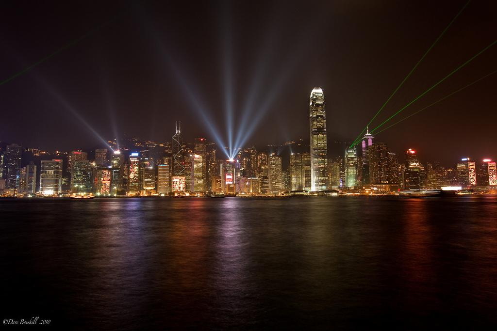 Hong Kong It s the most exciting city on earth. Each night the city of Hong Kong is lit up during a 10 minute light show.