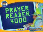 The idea is that the leader has a device (The Prayer Reader 4000) that enables him or her to read the minds of four churchgoers as they pray.