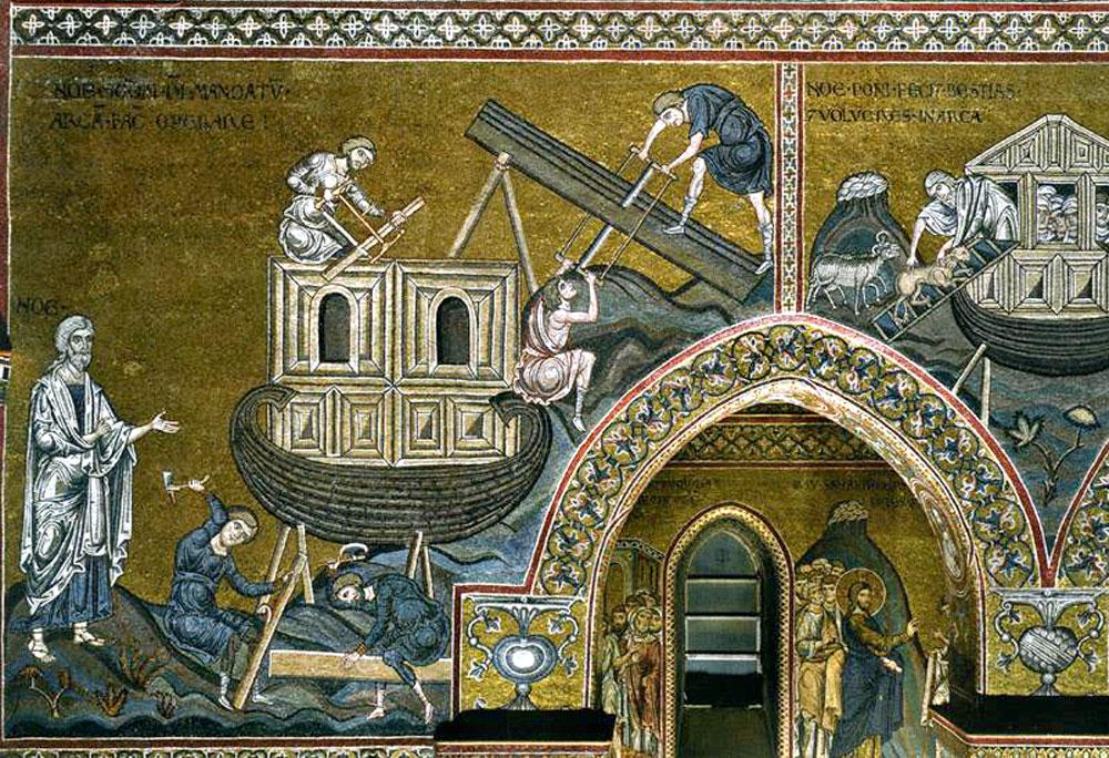 NOAH AND THE FLOOD Mosaics of Monreale