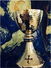 Prayers are included with the chalice. Return the chalice after a week for the next family to take home.
