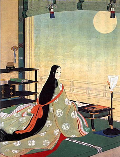 Murasaki was raised at court by her father.