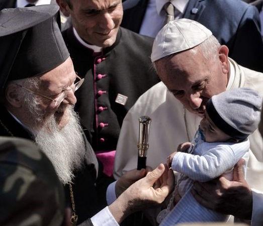 This was a co-pastoral visit by two men whose religious bodies they lead Bartholomew is the head of the Orthodox Church and Francis is the head of the Catholic Church excommunicated each other in the