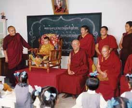 He had organised the events at the School and Home that day, and was greatly moved by the return of Jamgon Rinpoche to his social projects.