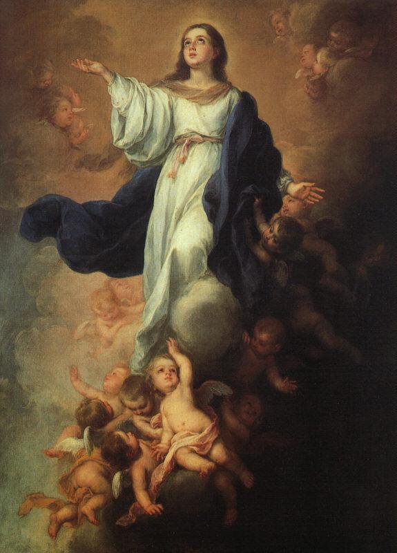 The Assumption of the Blessed Virgin Mary A great sign appeared in the sky, a woman clothed with the sun, with the moon under her feet, and on her head a crown of twelve stars.