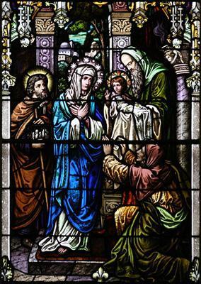 THE FOURTH JOYFUL MYSTERY The Presentation [Also called the Purification] Sweet Mother Mary, meditating on the Mystery of the Presentation, when, in obedience to the Law of Moses, thou didst present