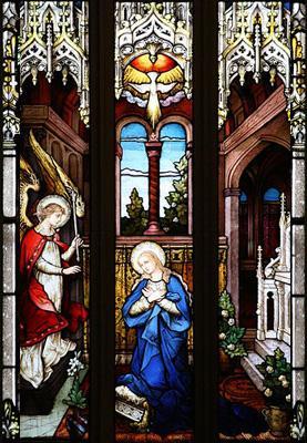 THE FIRST JOYFUL MYSTERY The Annunciation Sweet Mother Mary, meditating on the Mystery of the Annunciation, when the angel Gabriel appeared to thee with the tidings that thou wert to become the
