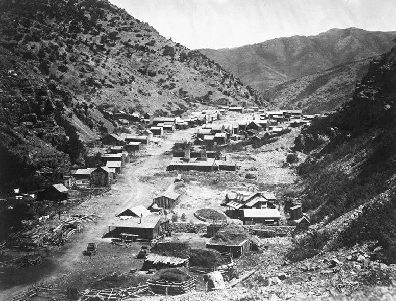 444 PART 3 An Expanding People, 1820 1877 After the Rush This picture of the near ghost town of Ophir City, Nevada, taken in the 1870s, points to the way the mining frontier left its mark on the