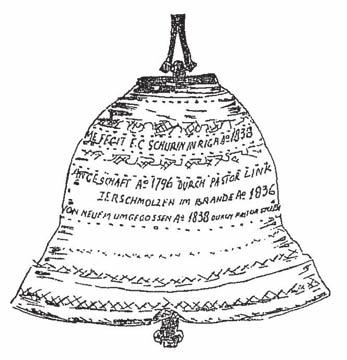 3. the nazi occupation on April 15, the consistory received a directive from Kaunas that bells were to be removed from the Lutheran churches and turned over for use in the war effort.