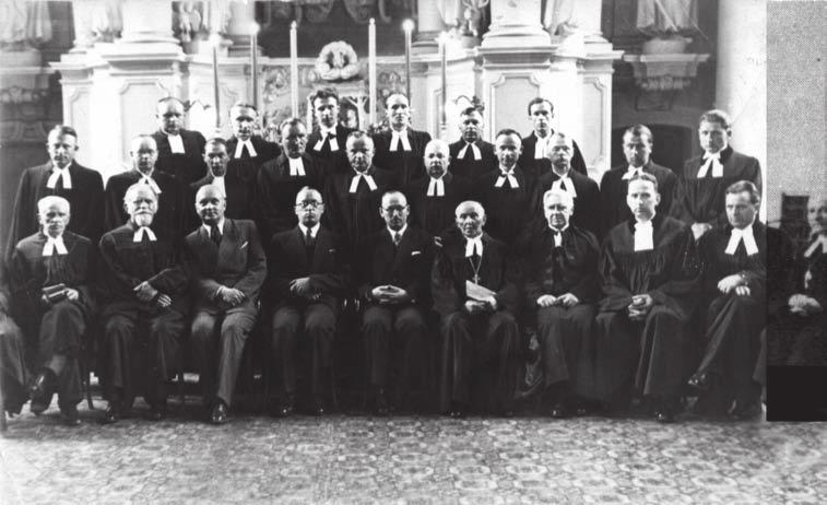 1. the outbreak of WWii and its effects on the Lutheran church Lithuanian Lutheran pastors and guests at the May 26-27, 1940 pastoral conference in vilnius.