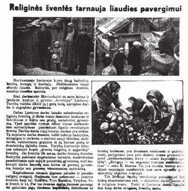 2. the soviet occupation religious festivals promote the enslavement