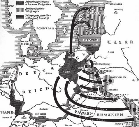 Nazi community and culture centers in german villages in the occupied eastern territories, as envisioned by Dr. Konrad Meyer, the head of the Planning office under rkfdv (germ.