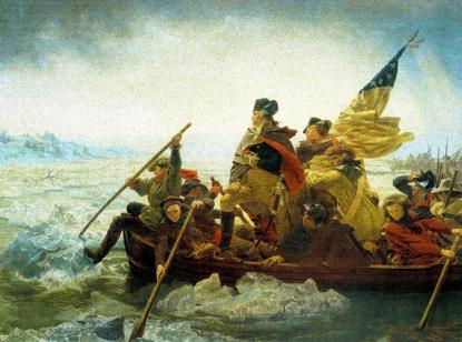 Washington Crossing the Delaware River What background knowledge of the Revolution do you need to understand this picture? Describe the events of the crossing of the Delaware River.