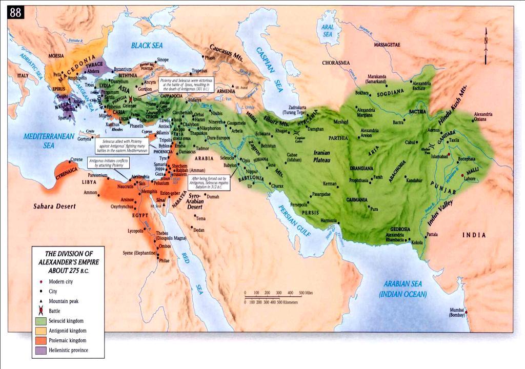 Through the conquests of Alexander the Great, led to steady emigration of Greeks to many other regions of world including Palenstine, Egypt and Syria, spreading Greek culture.
