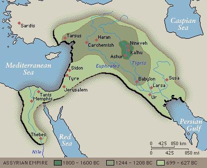 History 103 - World History The Assyrian Empire (900-612